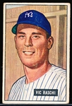 1951 Bowman Baseball- #25 Vic Raschi, Yankees