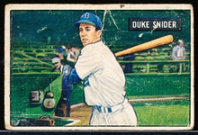 1951 Bowman Baseball- #32 Duke Snider, Brooklyn