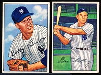 1952 Bowman Bb- 2 Diff NY Yankees