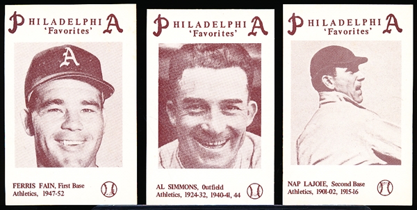 1977 3rd Annual Philadelphia Baseball Card Show Cards (Spring Garden College)- 7 Asst./6 Diff.