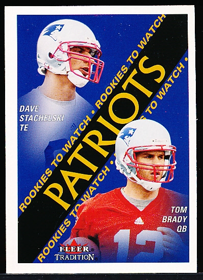 Lot Detail - 2000 Fleer Tradition Ftbl. #352 Tom Brady RC/ D