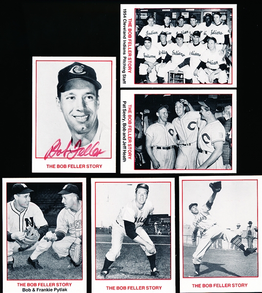 1980’s “The Bob Feller Story” Set of 6 with Autographed #2 Card