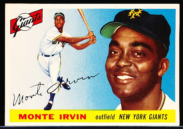 1955 Topps Bb- #100 Monte Irvin, Giants