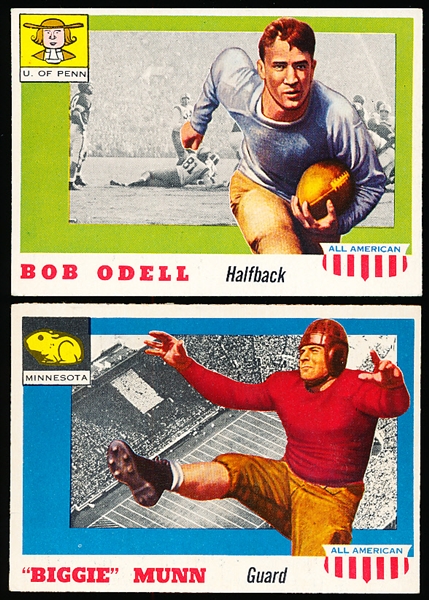 1955 Topps All American Football- 2 Diff