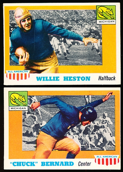 1955 Topps All American Football- 2 Diff SP’s