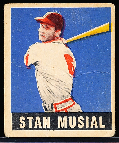 Lot Detail - 1948/49 Leaf Baseball- #4 Stan Musial RC, Cardinals