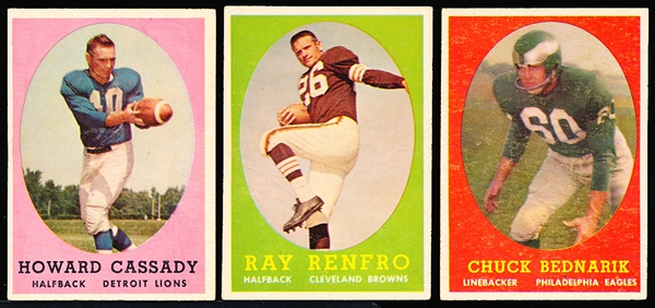 1958 Topps Fb- 7 Cards