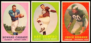 1958 Topps Fb- 7 Cards