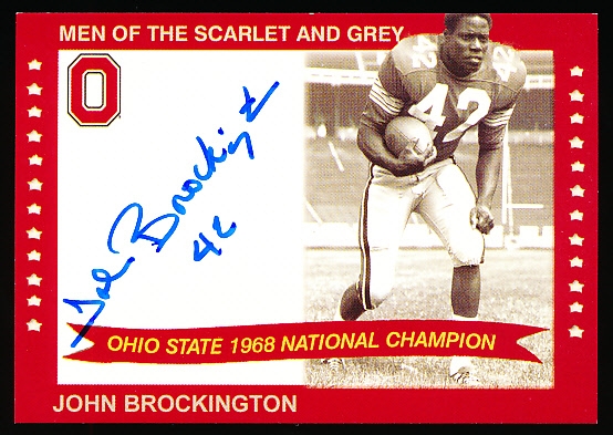 2004 TK Legacy Ohio State “Men of the Scarlet & Grey Autographs”- #1968B John Brockington