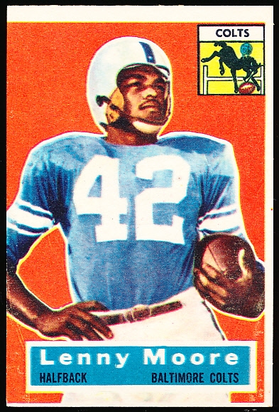 1956 Topps Fb- #60 Lenny Moore RC, Colts