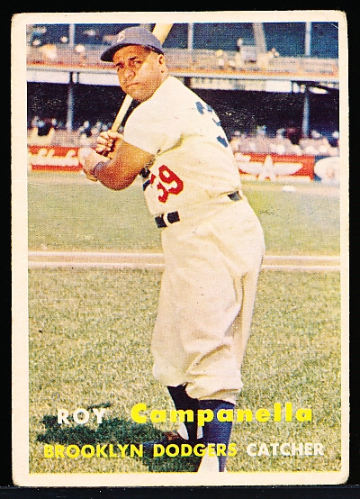 1957 Topps Bb- #210 Roy Campanella, Dodgers