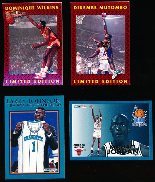 Lot Detail - 1991 92 & ‘92 93 Fleer Small Basketball Inserts Sets- 4 