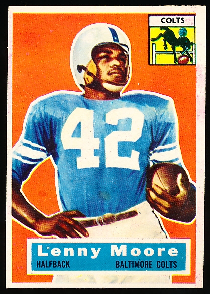 Lot Detail - 1956 Topps Football- #60 Lenny Moore RC, Colts