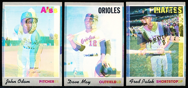 1970 Topps Bb- 3 Diff “Out of Focus” Cards