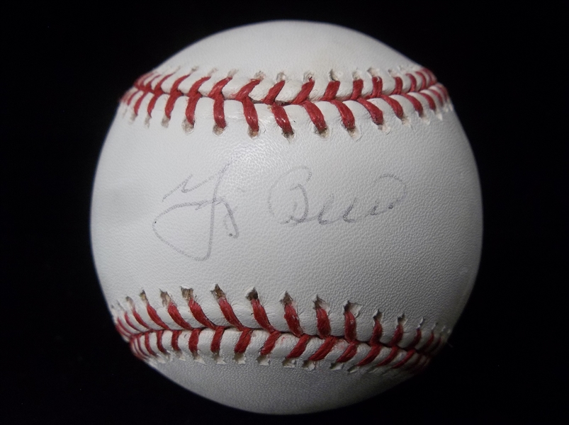 Autographed Yogi Berra Official MLB Bsbl.