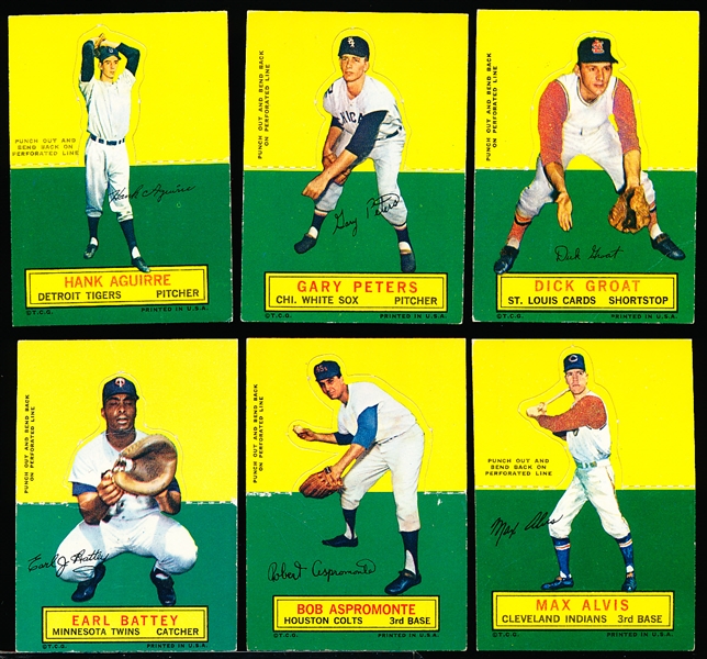 1964 Topps Bb Stand Ups- 6 Diff