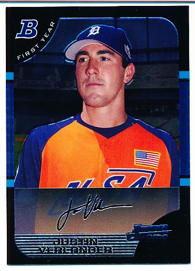 2005 Bowman Chrome Bsbl. #BDP129 Justin Verlander RC