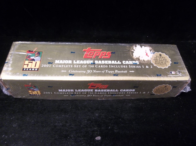 2001 Topps Baseball Factory Sealed Gold Boxed Set of 795