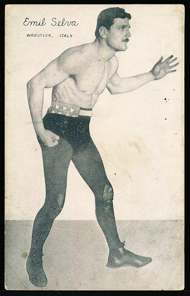 1921 Exhibit Wrestling- Emil Silva, Italy