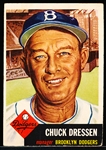 1953 Topps Bb- #50 Chuck Dressen, Dodgers