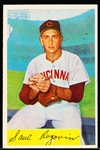 1954 Bowman Bb- #140 Saul Rogovin, Reds- (8-12 Record Back Variation)
