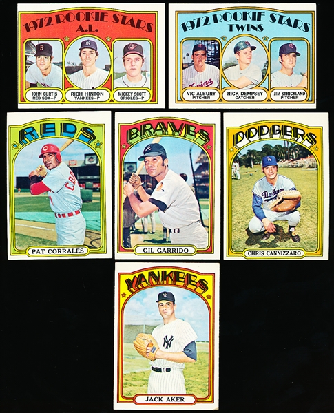 1972 Topps Bb- 6 Diff Hi#’s