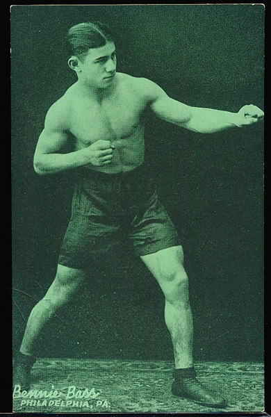 1928 Exhibit Boxing- Benny Bass, Philadelphia, PA- Green Tint