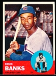 1963 Topps Bb- #380 Ernie Banks, Cubs