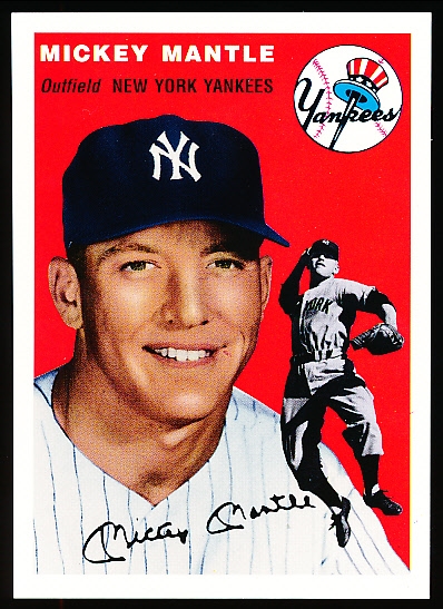 1994 Upper Deck All-Time Heroes of Baseball “1954 Archives” Inserts- #259 Mickey Mantle (1954 Topps)