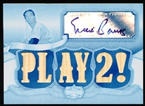 2009 Topps Triple Threads Bb- “Relic Autographs White Whale Printing Plate”- #TTAR-151 Ernie Banks, Cubs- 1/1