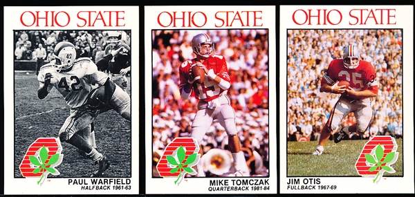 1989 Kroger Ohio State Buckeyes College Ftbl.- 1 Complete Set of 22 Cards