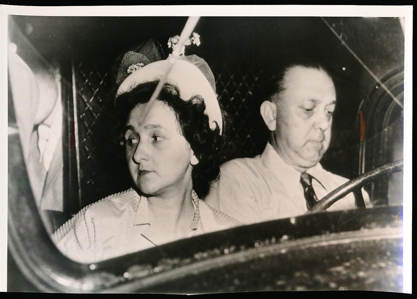 1950 & ‘51 Julius & Ethel Rosenberg, Executed Spies- 2 Diff. Stamped/ Identified/ Noted B/W Press Photos