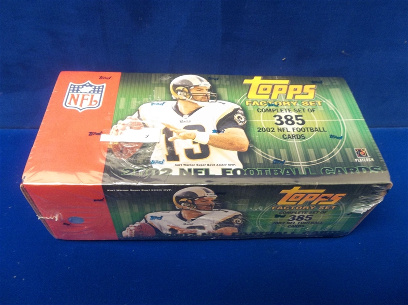 2002 Topps Football Factory Sealed Set of 385 Cards