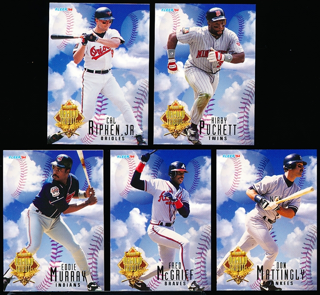 1994 Fleer Bb Update- Diamond Tribute Insert Set of 10