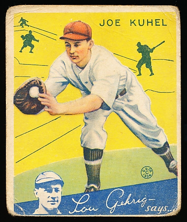 1934 Goudey Bb- #16 Joe Kuhel, Washington