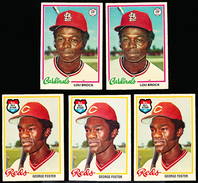 1978 O-Pee-Chee Bb- 5 Cards