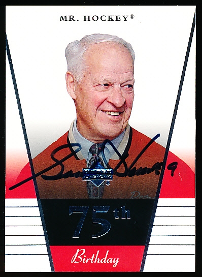 Auto’d 2003-04 Upper Deck Hockey- NNO Gordie Howe 75th Birthday