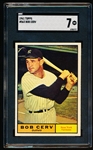 1961 Topps Baseball- #563 Bob Cerv, Yankees- SGC 7 (NM)- Hi#