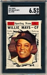 1961 Topps Baseball- #579 Willie Mays All Star- Hi+- SGC 6.5 (Ex-Nm)