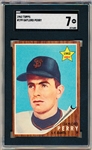 1962 Topps Baseball- #199 Gaylord Perry RC, Giants- SGC 7 (NM)