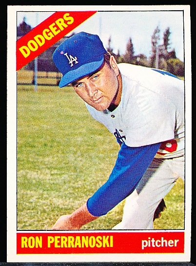 1966 Topps Baseball Hi#- #555 Ron Perranoski, Dodgers- (SP)