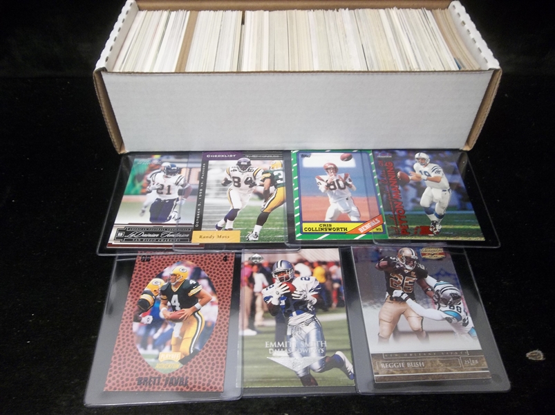 Football Star Card Lot- 450 Stars- 1980’s thru 2000’s