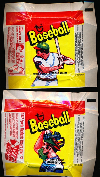 Five Baseball Wrappers