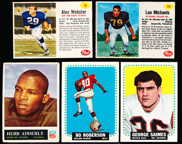 Five Football Cards