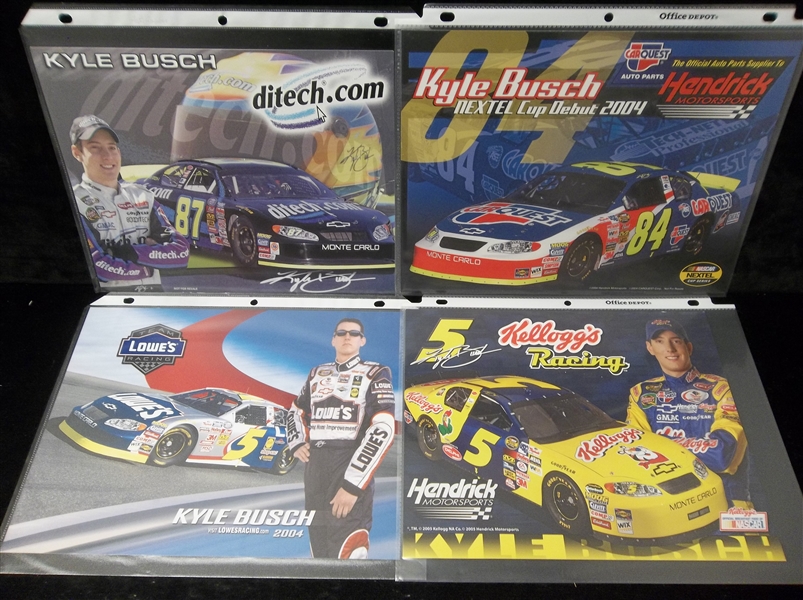 Kyle Busch NASCAR- 55 Asst. Photos and Promotional Handouts