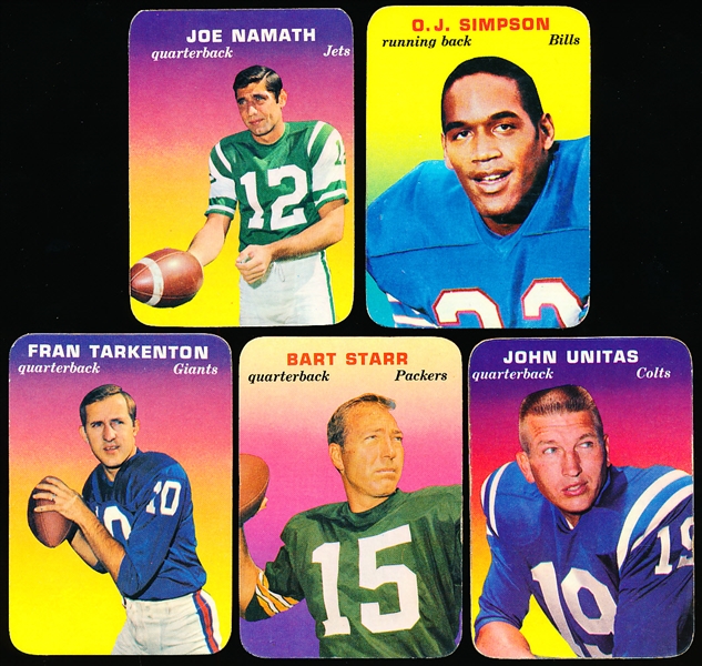 1970 Topps Super Glossy Football- Complete Set of 33