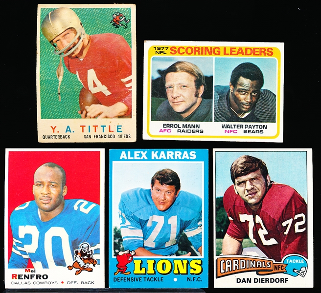 Five Football Cards