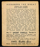 1948 Swell Sports Thrills- #11 Grover Cleveland Alexander
