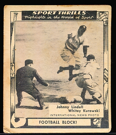 1948 Swell Sports Thrills- #17 Johnny Lindell/ Whitey Kurowski
