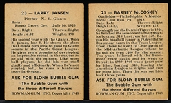 1948 Bowman Baseball- 2 Cards